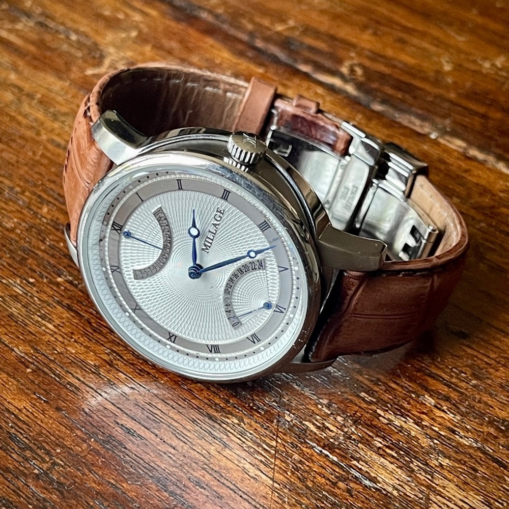 Millage Lexington Calendar Stainless Steel Sapphire Crystal 2726 Watch